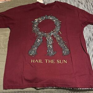 Hail The Sun Burgundy Graphic Tee